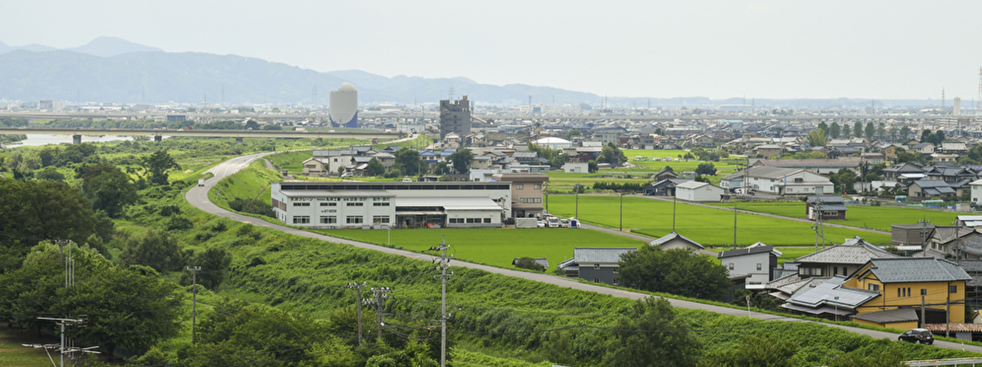 福井県産業情報センターから見た福井の景色